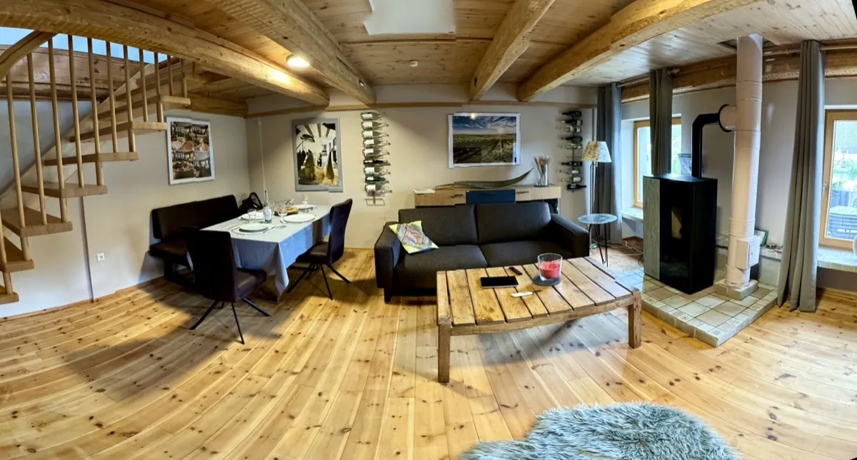 Wohnzimmer mit Pelletofen