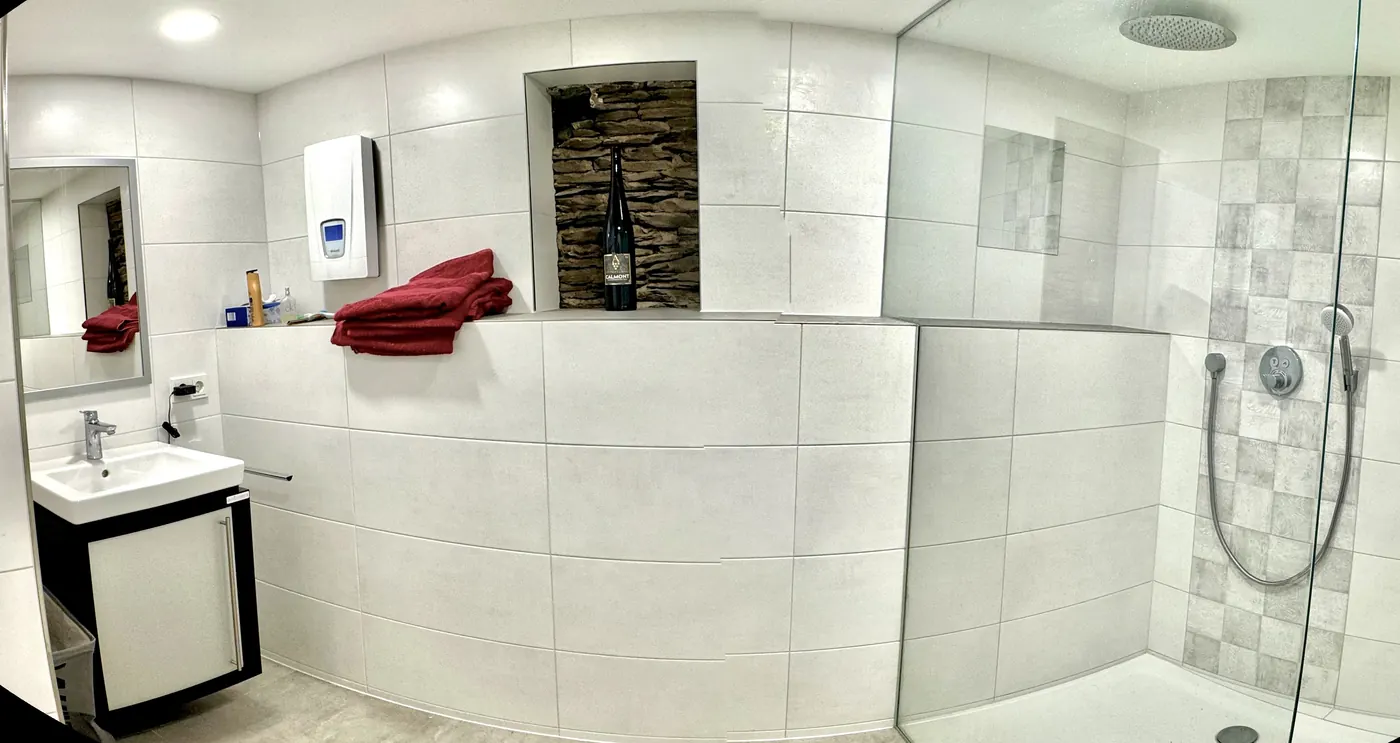 Bathroom with rain shower